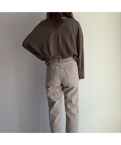 no brand（ノーブランド）の「hightwaist beige denimPT（デニムパンツ・レディース・その他）」の6枚目の写真