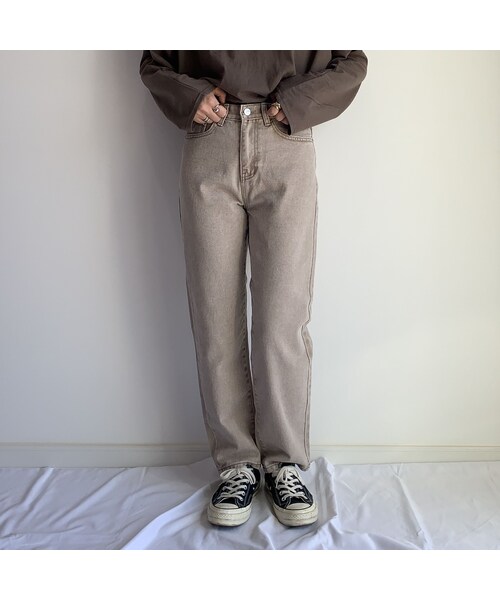 no brand（ノーブランド）の「hightwaist beige denimPT（デニムパンツ・レディース・その他）」の8枚目の写真