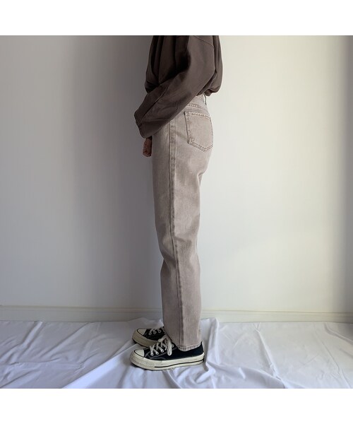 no brand（ノーブランド）の「hightwaist beige denimPT（デニムパンツ・レディース・その他）」の9枚目の写真