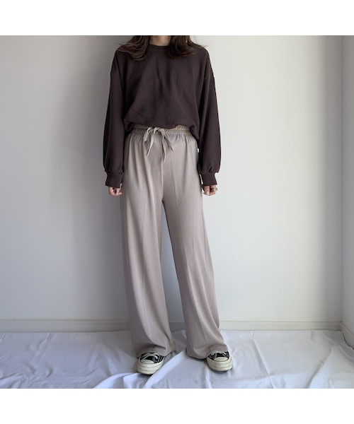 no brand（ノーブランド）の「relax wide PT【beige】（その他パンツ・レディース・その他）」の3枚目の写真