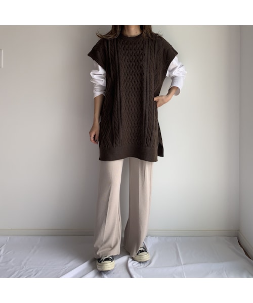 no brand（ノーブランド）の「relax wide PT【beige】（その他パンツ・レディース・その他）」の9枚目の写真