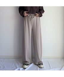 no brand | relax wide PT【beige】(その他パンツ)