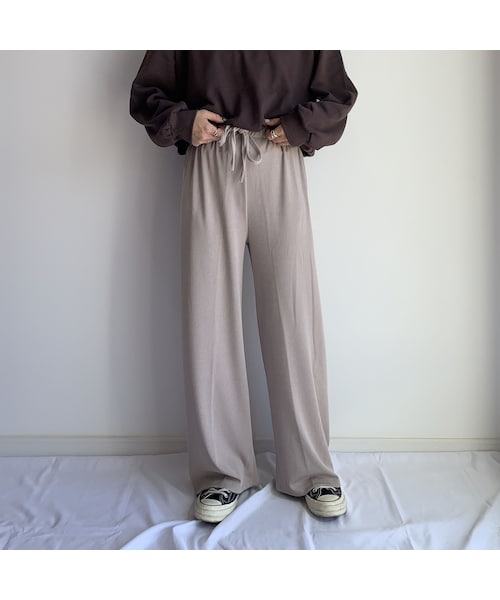 no brand（ノーブランド）の「relax wide PT【beige】（その他パンツ・レディース・その他）」の2枚目の写真