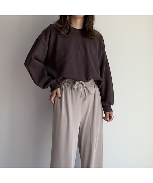 no brand（ノーブランド）の「relax wide PT【beige】（その他パンツ・レディース・その他）」の4枚目の写真