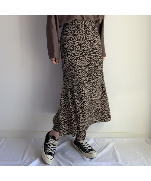 no brand(ノーブランド)の「leopard SK【brown】(スカート・レディース・その他)」の3枚目の写真
