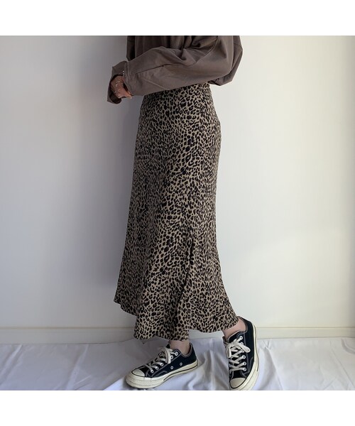 no brand(ノーブランド)の「leopard SK【brown】(スカート・レディース・その他)」の5枚目の写真