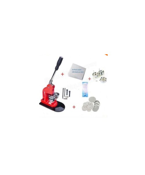 No Brand ノーブランド の 58mm 缶バッジマシーン セット バッジ100個付き 製作キット 缶バッチメーカー 缶バッヂ プレス機 自作 業務用 その他 Wear