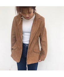 USED | 70's　"Leathers by New England Sports Wear"　Made In USA　スエードレザージャケット(テーラードジャケット)