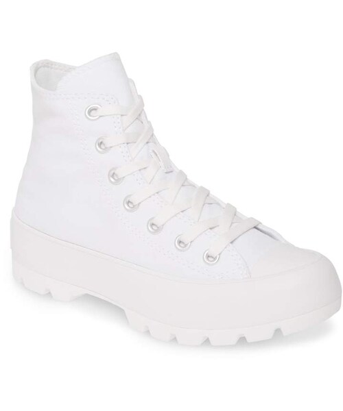 CONVERSE(コンバース)の「Converse Chuck Taylor® All Star® Lugged High Top Sneaker(ブーツ・レディース・Black/White・9.5 M/10 M/8.5 M/7 M/8 M/9 M)」の2枚目の写真
