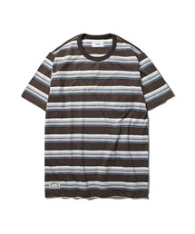 ESPIONAGE | Joy Multi Stripe S/S T-shirt Brown(トップス)