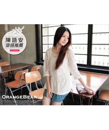 OBdesign | A-Line蕾絲傘擺兩件式七分袖上衣‧2色(その他)