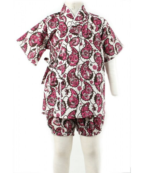 SUPER BOO HOMES（スーパー ブー オム）の「甚平（TAKADA P3柄）（水着/着物・浴衣・キッズ・ナチュラル・XS(80~90cm)/S(100~110cm)/M(120~130cm)）」の2枚目の写真