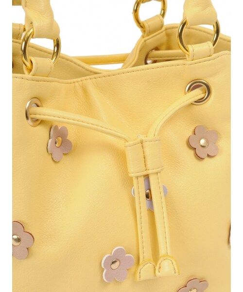 Honey Salon（ハニーサロン）の「フラワーガーデンショルダー2（バッグ・レディース・イエロー/アイボリー/ベージュ・Free）」の6枚目の写真