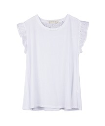 8seconds | 소매 아일렛 펀칭 반팔 티셔츠(トップス)