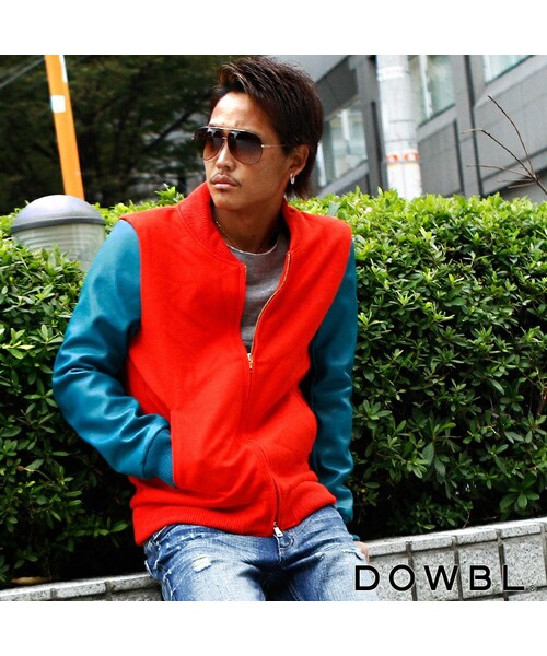 DOWBL（ダブル）の「バイカラーメルトンスタジャン（）」 - WEAR