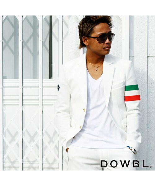 Dowbl ダブル の イタリアン鹿の子ジャケット2nd ジャケット アウター Wear