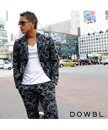 DOWBL（ダブル）の「ペイズリーパターンテーラードジャケット