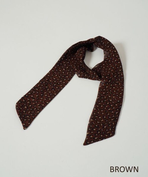 Crisp（クリスプ）の「レオパードスカーフ（ストール/ショール・レディース・ブラック/ブラウン・FREE）」の4枚目の写真