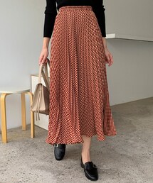 DHOLIC | ハウンドトゥースプリーツスカート(スカート)