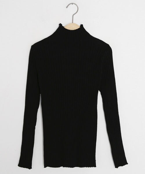 DHOLIC（ディーホリック）の「ハイネックリブニット（ニット/セーター・レディース・ブラウン/ホワイト/レッド/ベージュ/ブラック・FREE）」の3枚目の写真