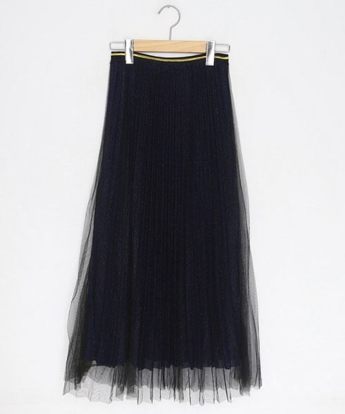 DHOLIC(ディーホリック)の「グリッターチュールスカート(スカート・レディース・ベージュ/ブルー/ブラック/グレー・FREE)」の4枚目の写真