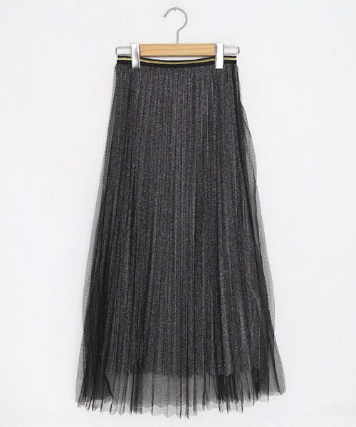 DHOLIC(ディーホリック)の「グリッターチュールスカート(スカート・レディース・ベージュ/ブルー/ブラック/グレー・FREE)」の3枚目の写真