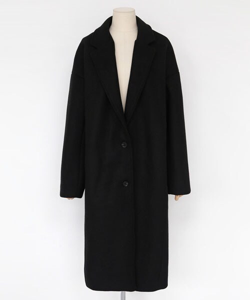 DHOLIC（ディーホリック）の「ウール混ベーシックチェスターコート（チェスターコート・レディース・グリーン/ブラック/ブラウン・FREE）」の2枚目の写真