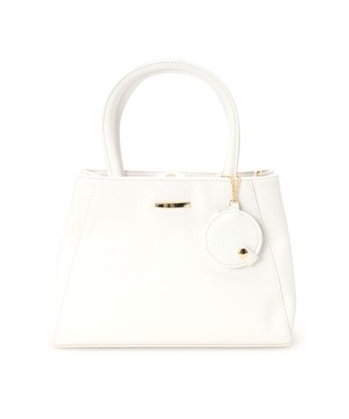 OZOC(オゾック)の「ミラーチャーム付き 2wayトートバッグ(トートバッグ・レディース・ピンク系/ホワイト/ブラック/ブルー系・00)」の2枚目の写真