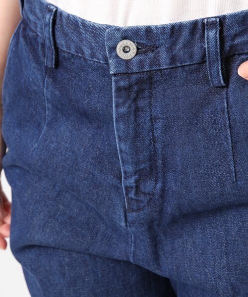 A part by(アパートバイ)の「Cデニムラインワイドパンツ(パンツ・レディース・ライトブルー/ブルー・M/L)」の7枚目の写真