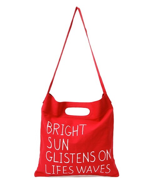 earth music&ecology（アースミュージックアンドエコロジー）の「・2Wayキャンバスバッグ（バッグ・ポーチ・レディース・アイボリー/ブラック/レッド/ブルー・F）」の4枚目の写真