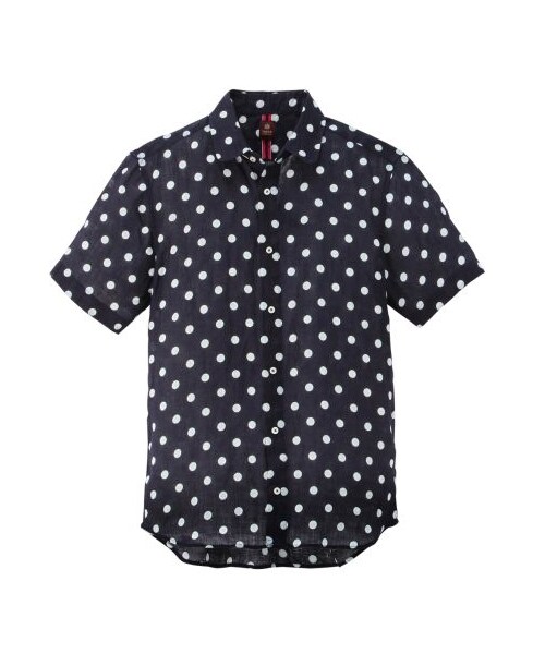 TAKEO KIKUCHI(タケオキクチ)の「リネンドットシャツ(シャツ・メンズ・カーキ系/ホワイト/ネイビー系・M/L/LL)」の3枚目の写真