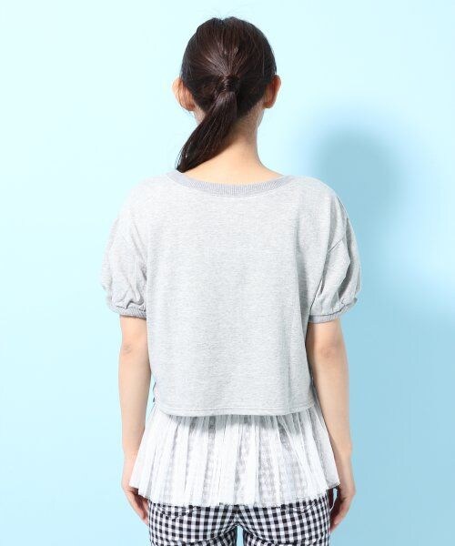 LOWRYS FARM(ローリーズファーム)の「レイヤードプルオーバーショートスリーブ(トップス・レディース・オフ/グレー・M/L)」の4枚目の写真