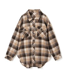 GRL | 胸ポケット付きオーバーサイズチェックシャツ(シャツ/ブラウス)