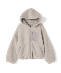 GRL | フード付きボアフリースブルゾン(ブルゾン)
