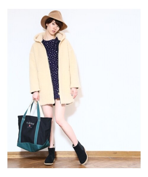 HOLIDAY(ホリデイ)の「holiday ZIP TOTE M(バッグ・レディース・WHITE/REDxNAY/BLKxGRN・ONE SIZE)」の20枚目の写真