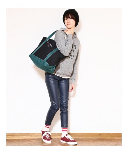 HOLIDAY(ホリデイ)の「holiday ZIP TOTE M(バッグ・レディース・WHITE/REDxNAY/BLKxGRN・ONE SIZE)」の18枚目の写真