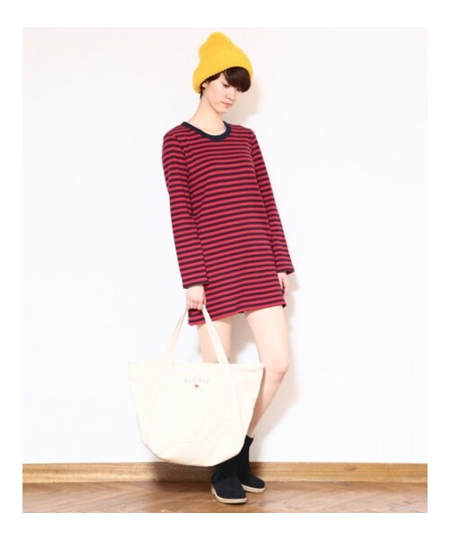 HOLIDAY(ホリデイ)の「holiday ZIP TOTE M(バッグ・レディース・WHITE/REDxNAY/BLKxGRN・ONE SIZE)」の16枚目の写真