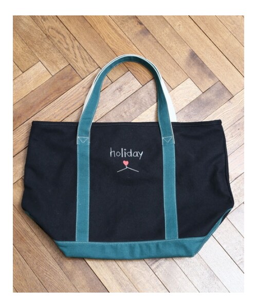 HOLIDAY(ホリデイ)の「holiday ZIP TOTE M(バッグ・レディース・WHITE/REDxNAY/BLKxGRN・ONE SIZE)」の10枚目の写真