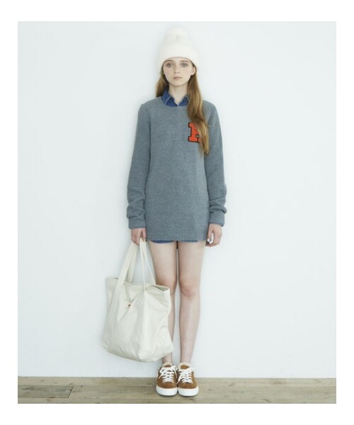 HOLIDAY(ホリデイ)の「holiday ZIP TOTE M(バッグ・レディース・WHITE/REDxNAY/BLKxGRN・ONE SIZE)」の14枚目の写真