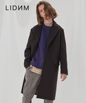 LIDNM | Super110's BEAVER CHESTER COAT(西裝大衣)
