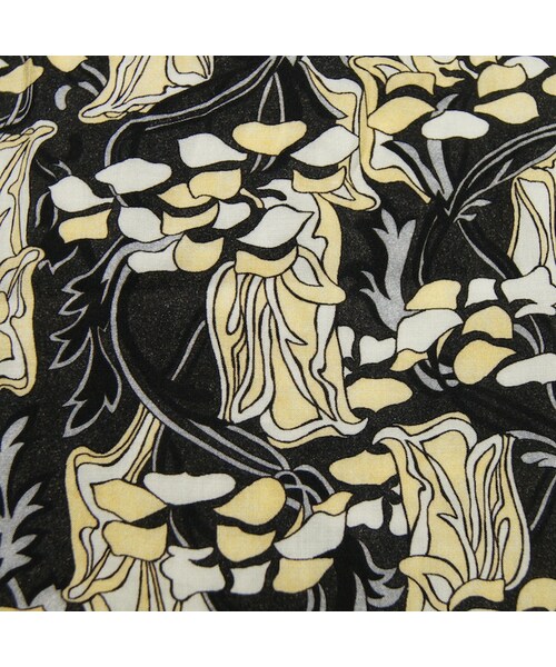 GalaabenD（ガラアーベント）の「アールヌーボーpt ストール（バンダナ/スカーフ・メンズ・ブラック×イエロー・FREE）」の5枚目の写真