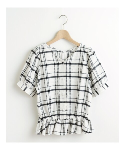 MAJESTIC LEGON（マジェスティックレゴン）の「♪袖ボリュームブラウス（トップス・レディース・ネイビー/サックス/ピンク・Free）」の5枚目の写真