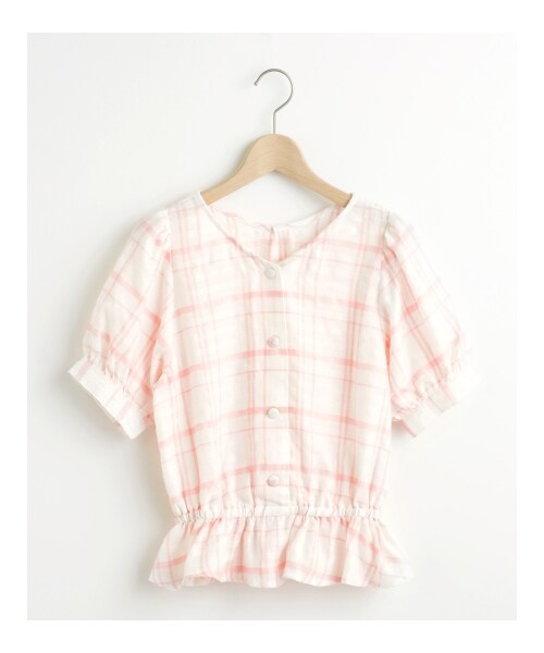 MAJESTIC LEGON（マジェスティックレゴン）の「♪袖ボリュームブラウス（トップス・レディース・ネイビー/サックス/ピンク・Free）」の7枚目の写真