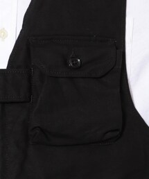 エンジニアードガーメンツ　ゲームベスト　ダブルクロス　S ブラック Game Vest - Double Cloth (FG200) | ENGINEERED GARMENTS