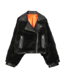 【美品】PAMEO POSE ファーライダース Minuet Cat Coat PAMEO POSE MinuetCat Coat PAMEO POSE パメオポーズ ファーライダース