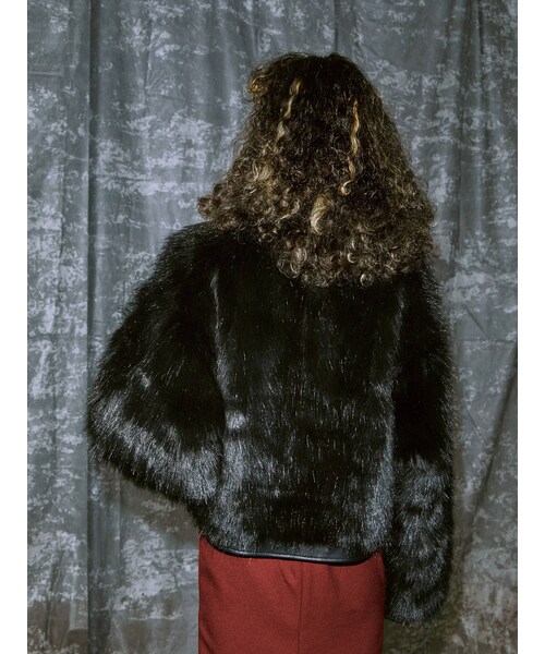 【美品】PAMEO POSE ファーライダース Minuet Cat Coat PAMEO POSE（パメオポーズ）の「Minuet Cat Coat（テーラード
