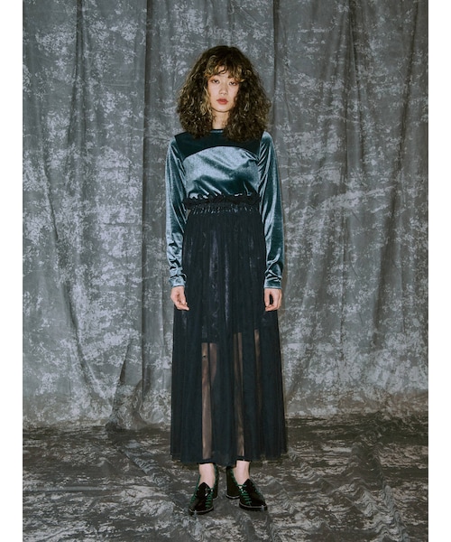 PAMEO POSE（パメオポーズ）の「Velour Ball Dress（ワンピース）」 - WEAR