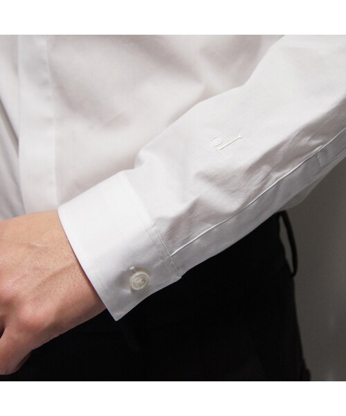 QL MansionMaker（キューエル　マンションメーカー）の「STANDARD R/COLLAR SH（シャツ/ブラウス・メンズ・ネイビー/ホワイト/ブラック・44/46）」の6枚目の写真