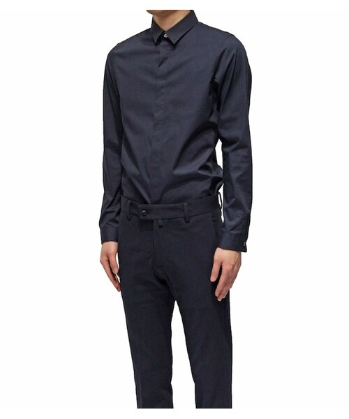 QL MansionMaker（キューエル　マンションメーカー）の「STANDARD R/COLLAR SH（シャツ/ブラウス・メンズ・ネイビー/ホワイト/ブラック・44/46）」の8枚目の写真