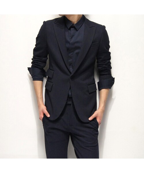 QL MansionMaker（キューエル　マンションメーカー）の「STANDARD R/COLLAR SH（シャツ/ブラウス・メンズ・ネイビー/ホワイト/ブラック・44/46）」の10枚目の写真